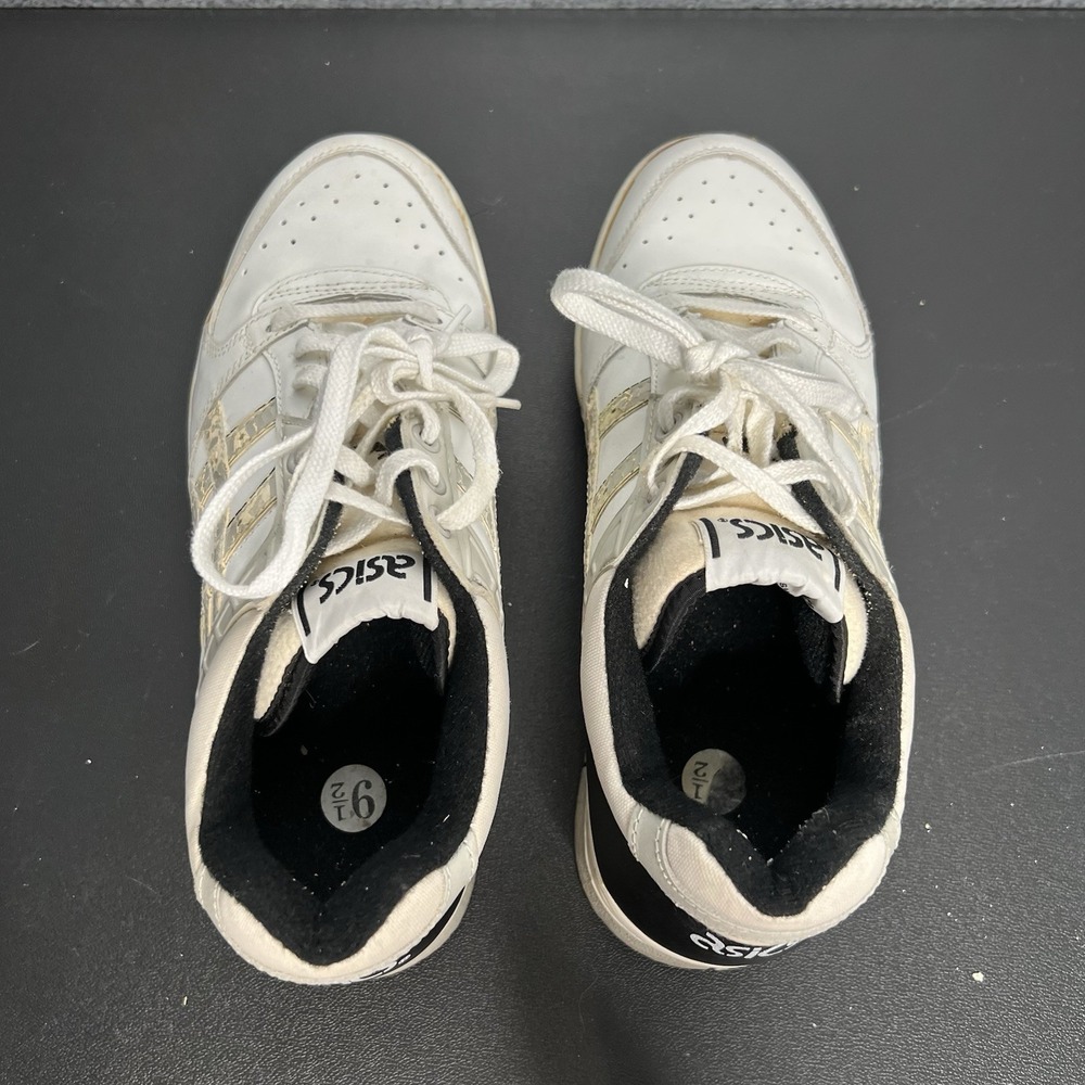 Vintage 90s Asics Mens 9.5 Gel Rage Lo Leather Sneakers Shoes White AS IS Taiwan - Picture 9 of 13